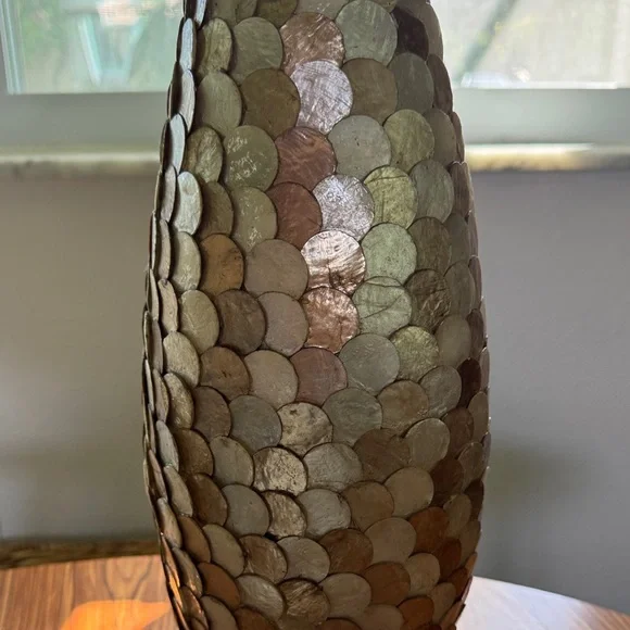 Pier 1 Iridescent Shell Vase - Picture 3 of 6